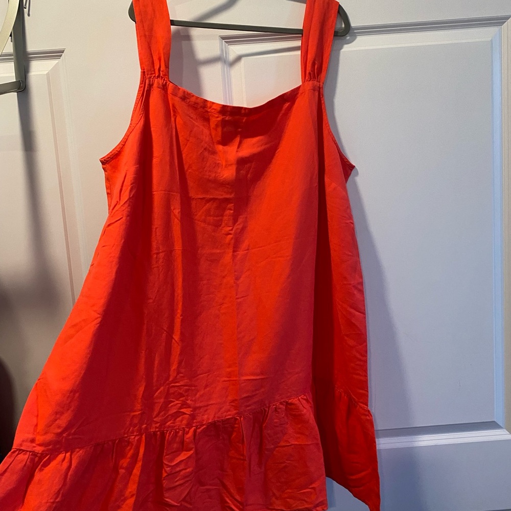 NWT Coral Sheath Dress with Flared Hem